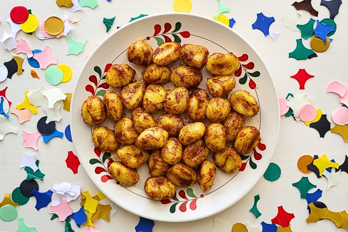 Gnocchi dolci con zucchero e cannella